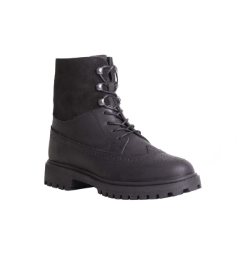 نیم بوت Leather Mix روزمره زنانه Avas Brogue MC Bootie