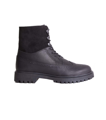 نیم بوت Leather Mix روزمره زنانه Avas Brogue MC Bootie